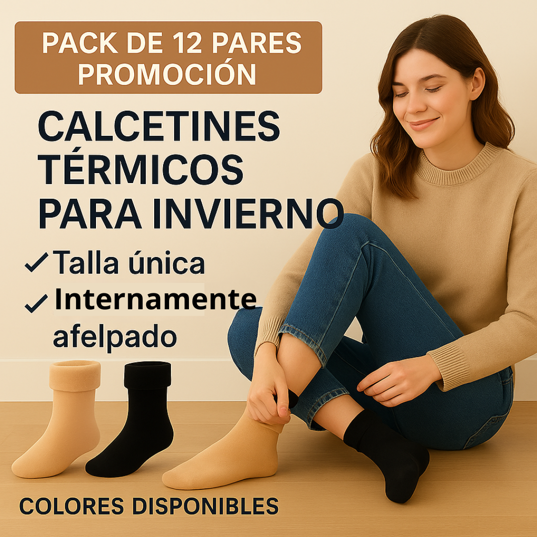 Pack 12 Calcetines Térmicos